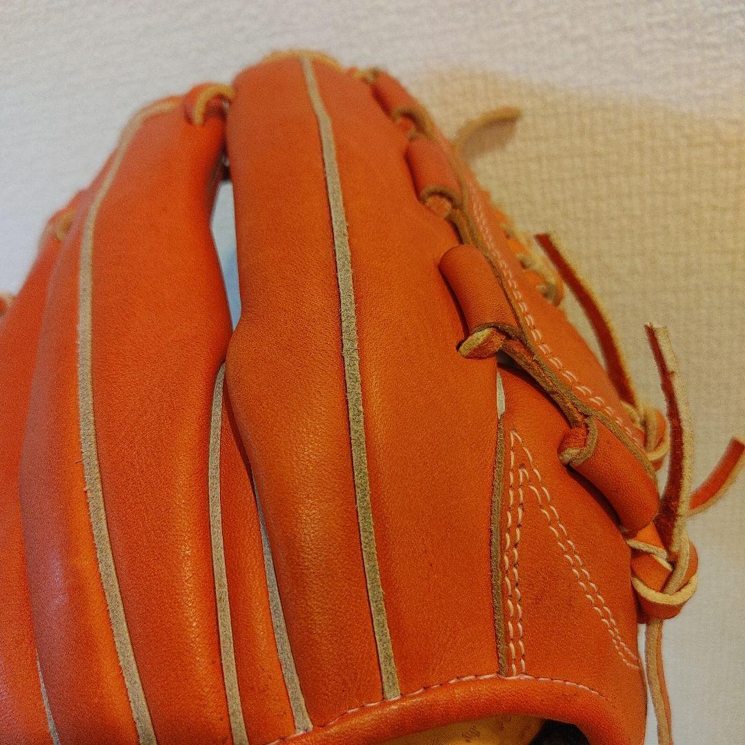 ミズノ　グローバルエリート　硬式 オールラウンド　右投げ　オレンジ