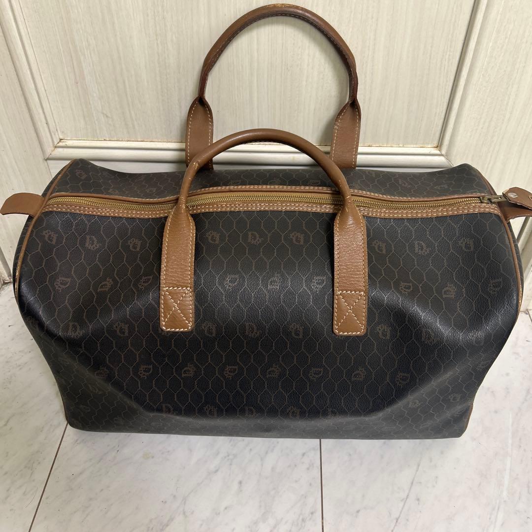 クリスチャンディオール ボストンバック ハニカム柄 PVC 大容量