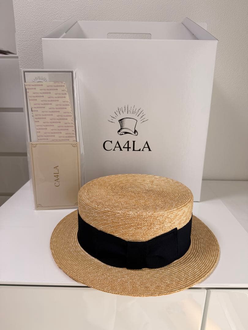 【新品】CA4LA OLD NEW 5 ハット カンカン帽
