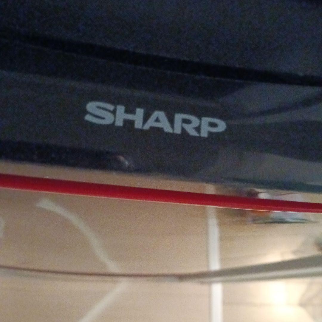 SHARP ブラック冷蔵庫 赤いライン付き 1人暮らし