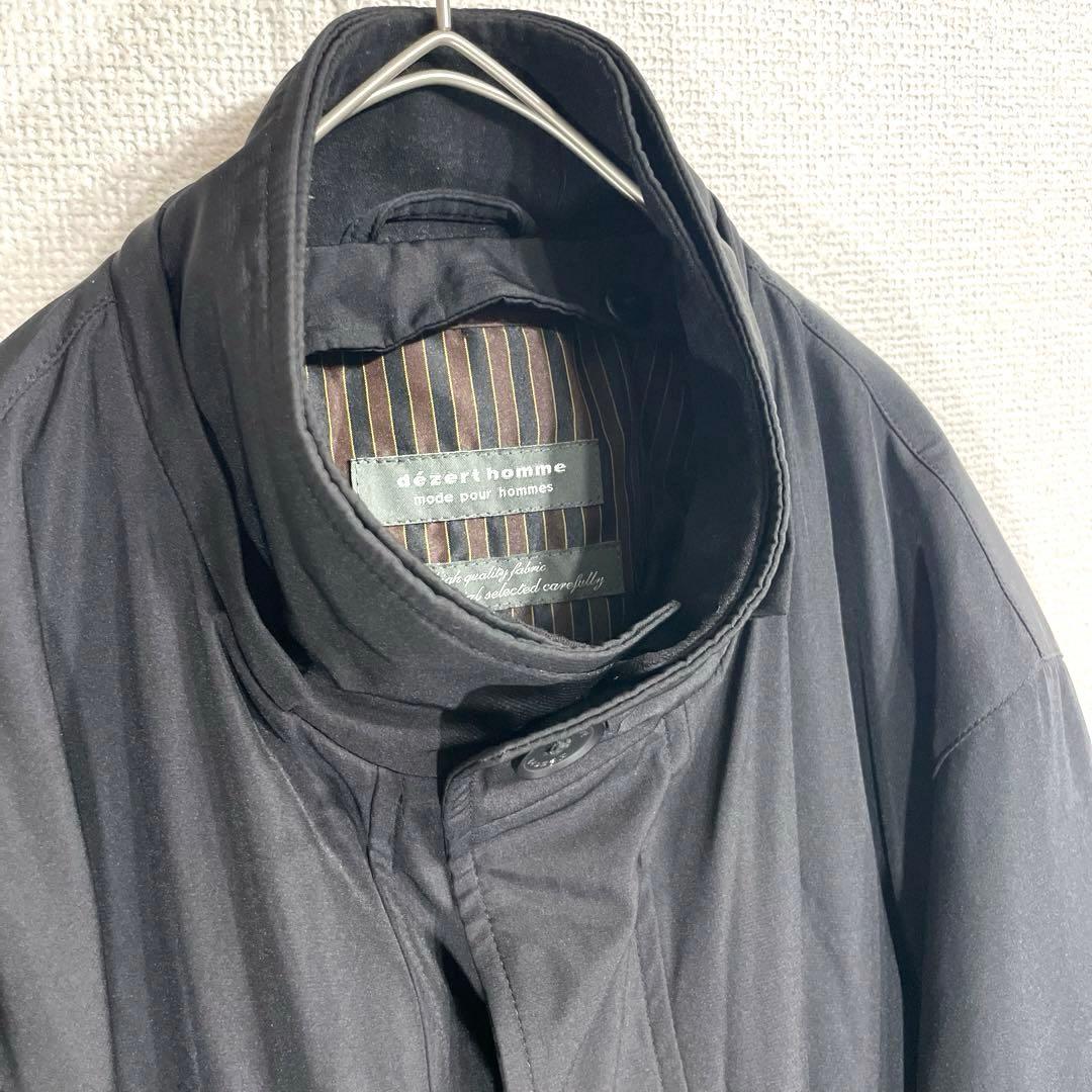 中古 dezert homme スタンドカラー カバーオール ハーフコート
