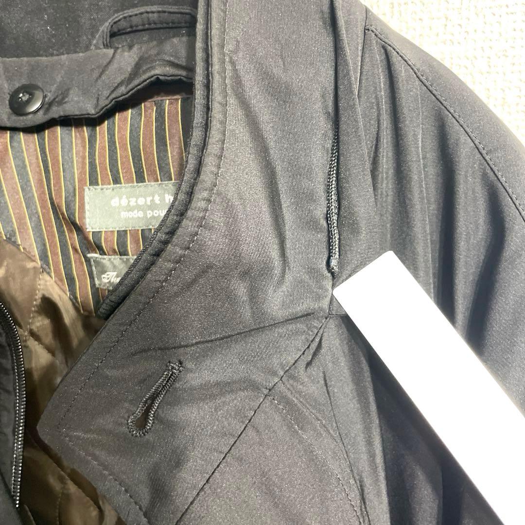 中古 dezert homme スタンドカラー カバーオール ハーフコート