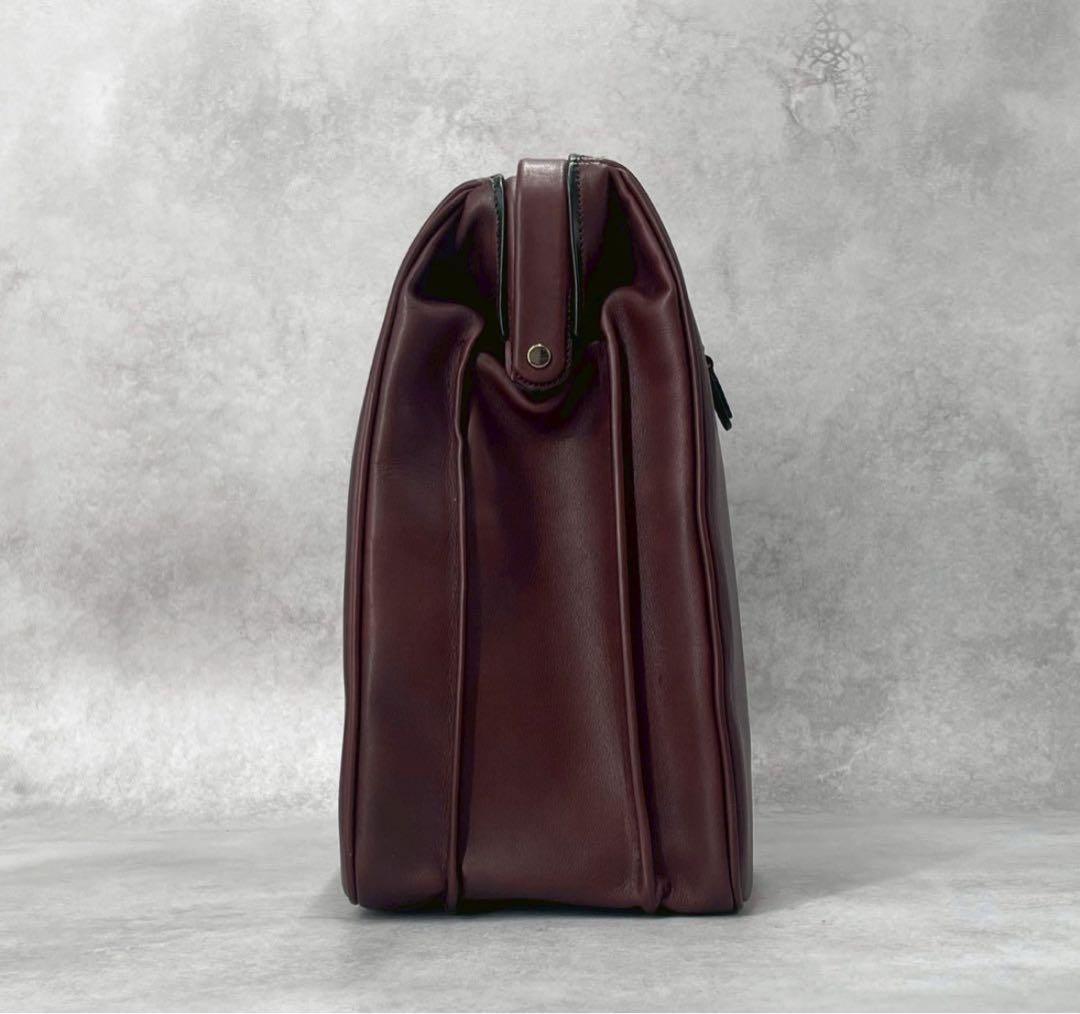 【未使用級】ゴールドファイル ダレスバッグ ビジネスバッグ 大容量 ブラウン