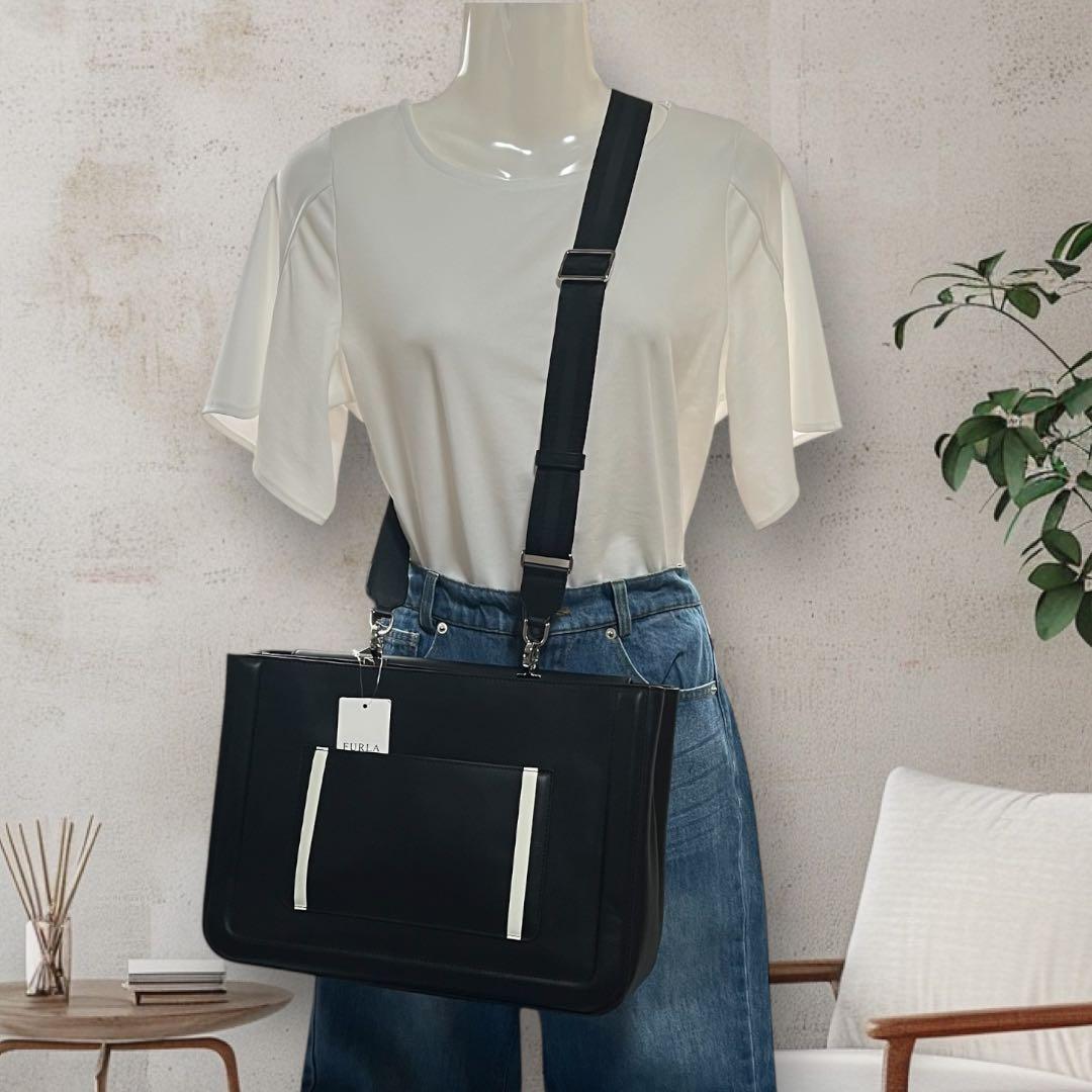 美品　FURLA フルラ REALE レアーレ 2WAY ビジネスバッグ