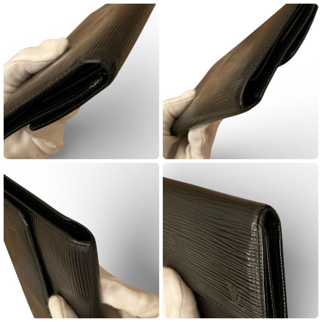 【美品・箱付き】ルイヴィトン エピ ポルト トレゾール インターナショナル 黒