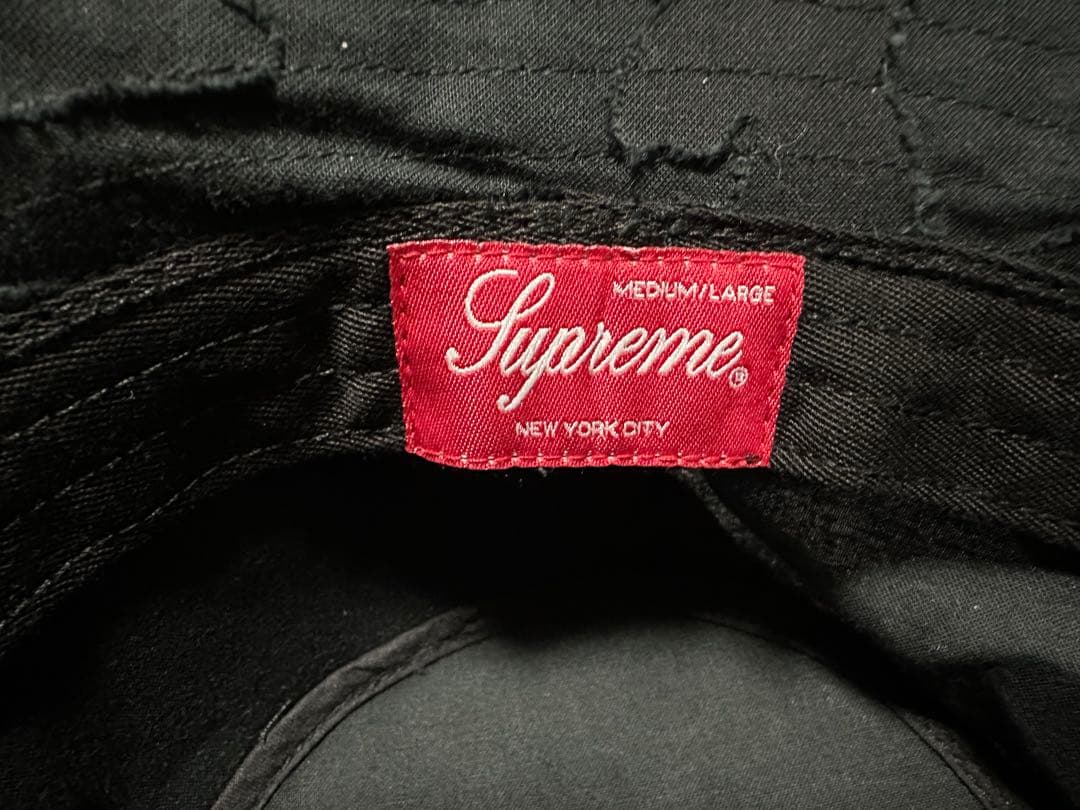 Supreme Layered Camo Crusher M/L BLACK 黒