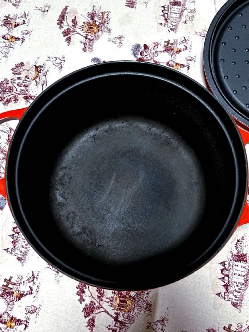 【廃盤カラー】staub ピコ・ココット ラウンド 26cm オレンジ