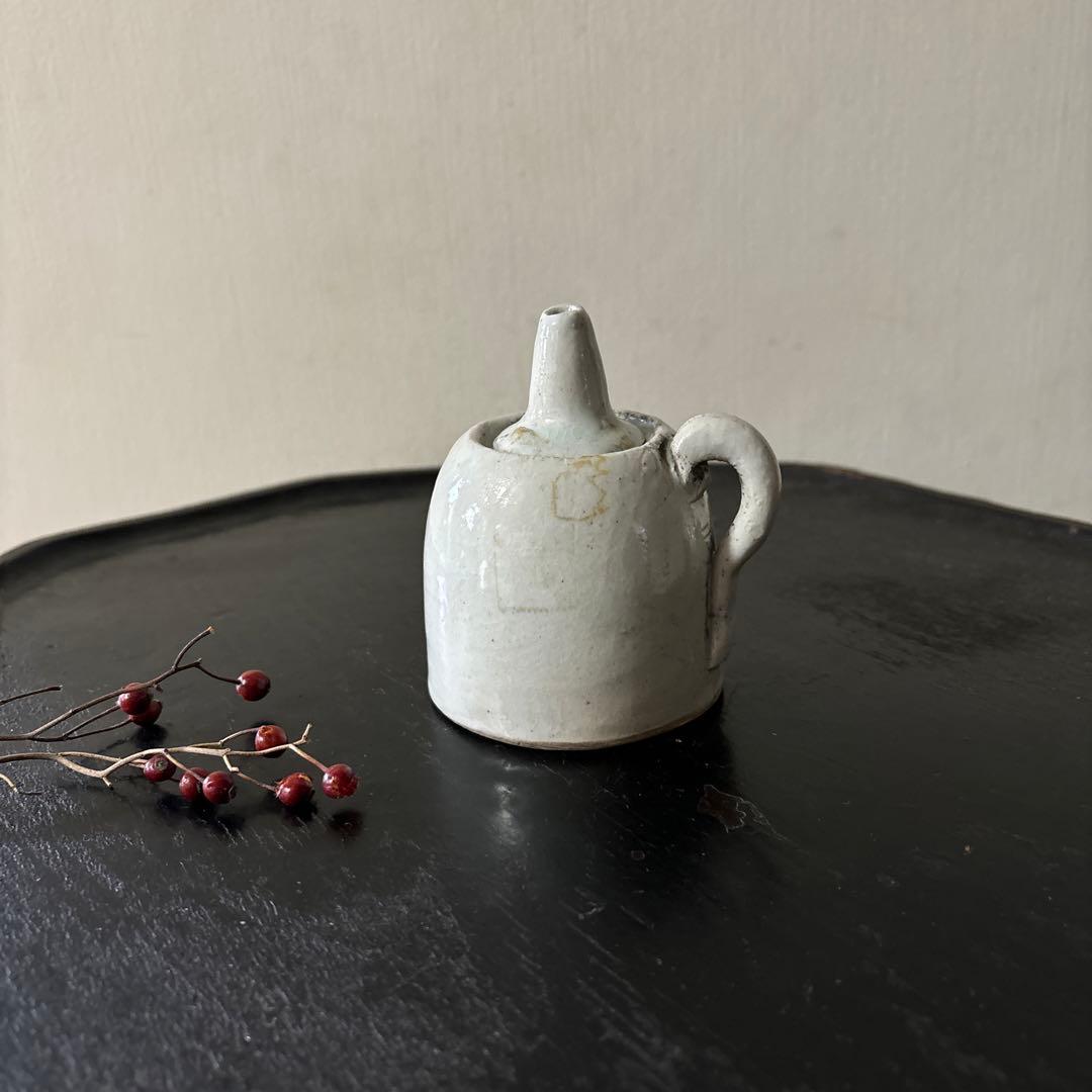 李朝灯火器　油壺　韓国アンティーク　朝鮮古美術　古民芸　骨董　古道具　スッカラ