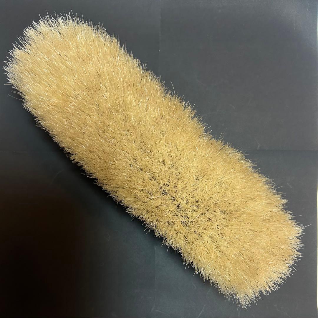 美品　ブラシの平野　洋服ブラシ　手植え水雷型　馬毛100%