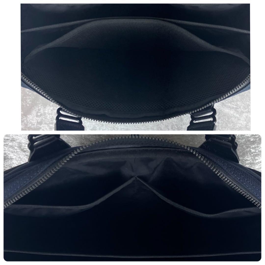 現行 極美品 ブリーフィング フュージョン ワンウェイ ブリーフケース ネイビー