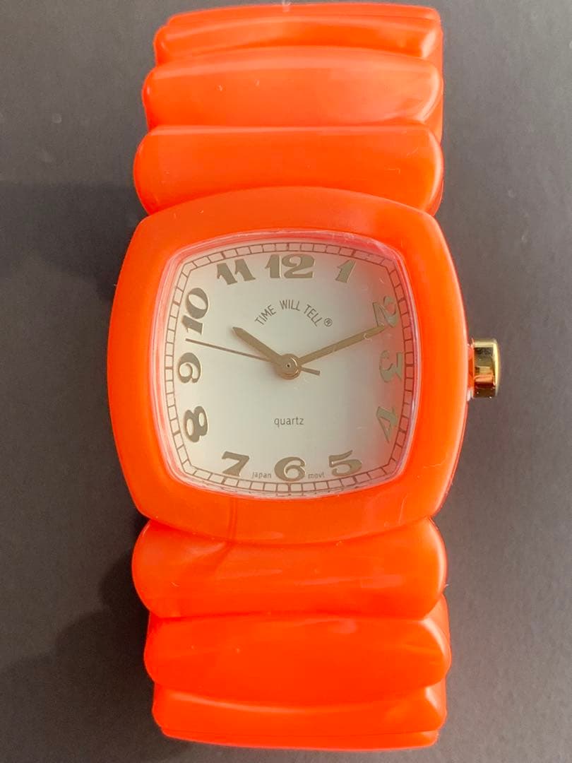 TimeWillTell キャロットオレンジ腕時計