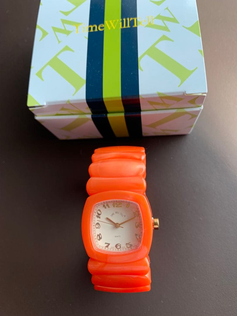 TimeWillTell キャロットオレンジ腕時計