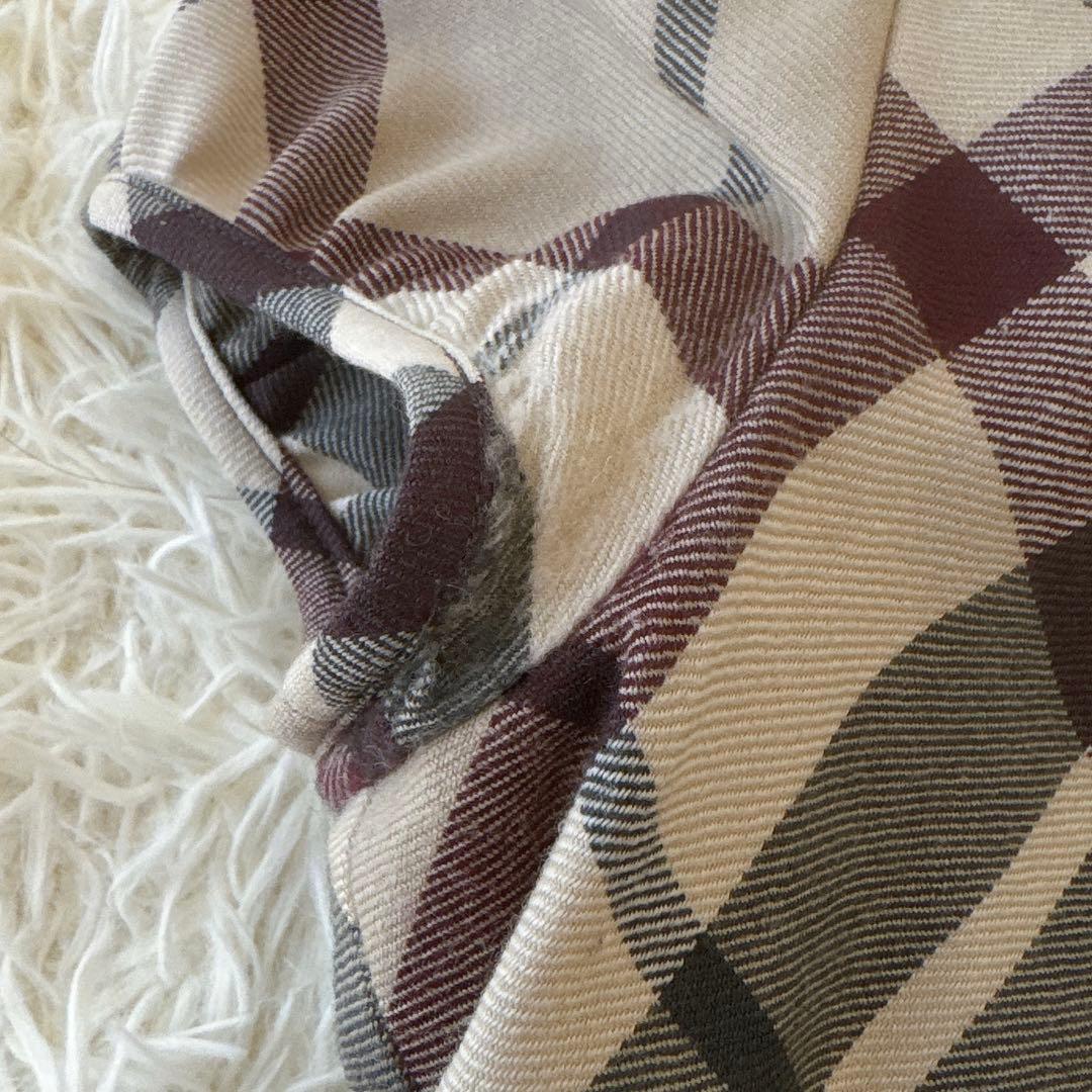 美品✨バーバリーブルーレーベル ノバチェックティアードワンピース ホース ベルト