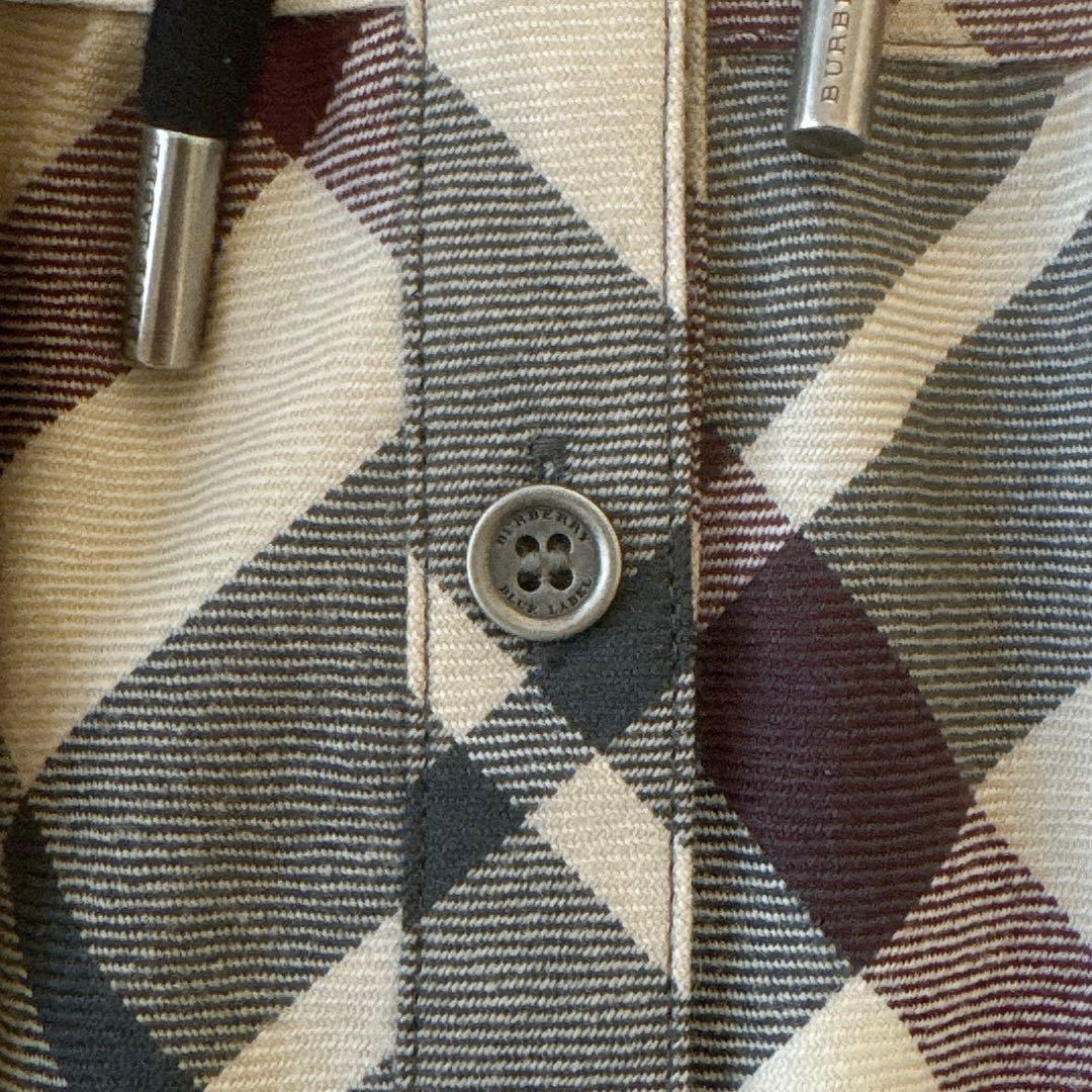 美品✨バーバリーブルーレーベル ノバチェックティアードワンピース ホース ベルト