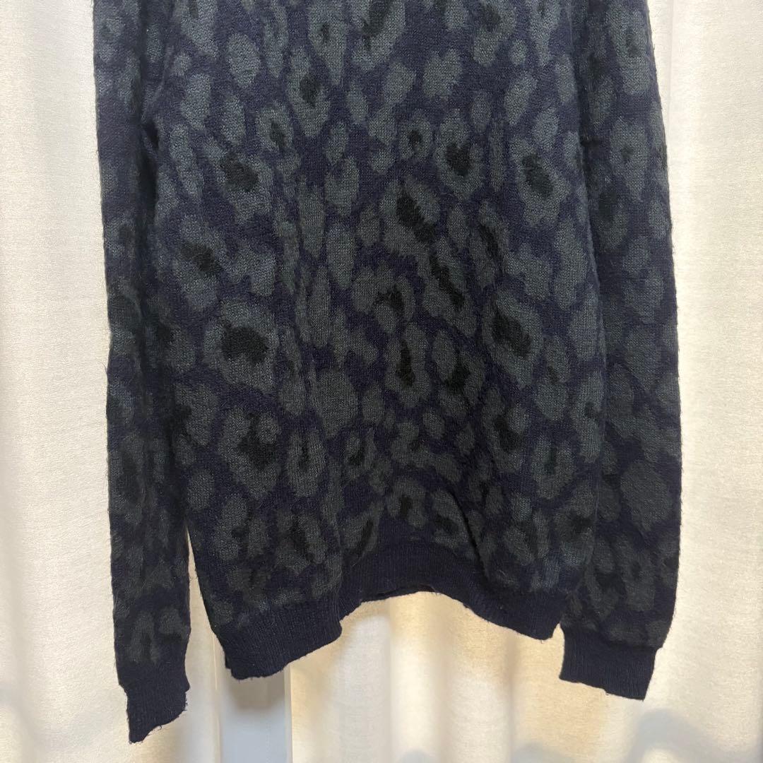RAF SIMONS Archive レオパード モヘア ニット