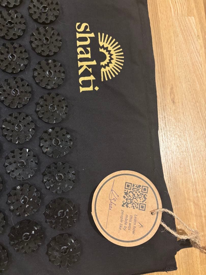 Shakti マット＆ピロー セット 黒ブラック