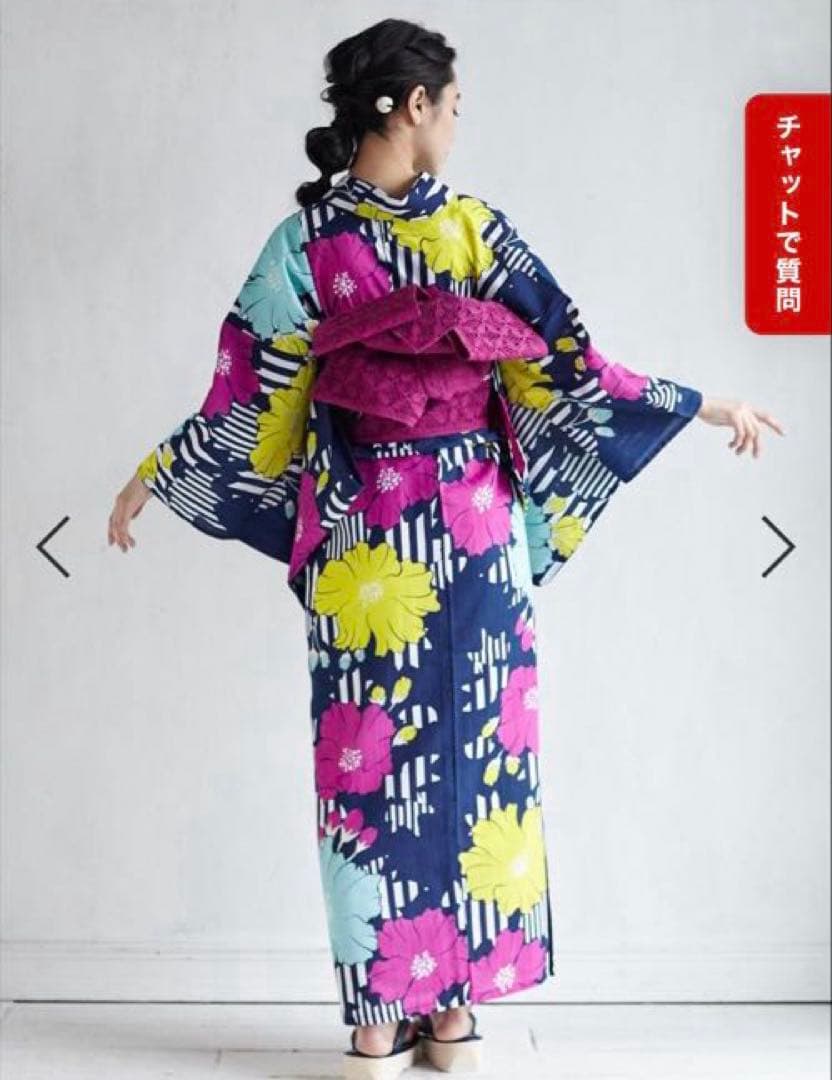 ふりふ　浴衣　美品　洗える着物　ポリエステル　完売品　検索)セオアルファ　セオα