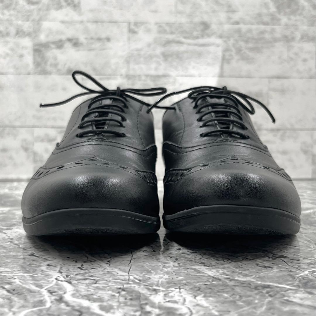 【美品】 ショセ トラベルシューズ 革靴 23cm ブラック 晴雨兼用 レザー