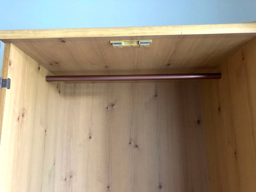 木製　ワードローブ　【送料込】　洋服ダンス