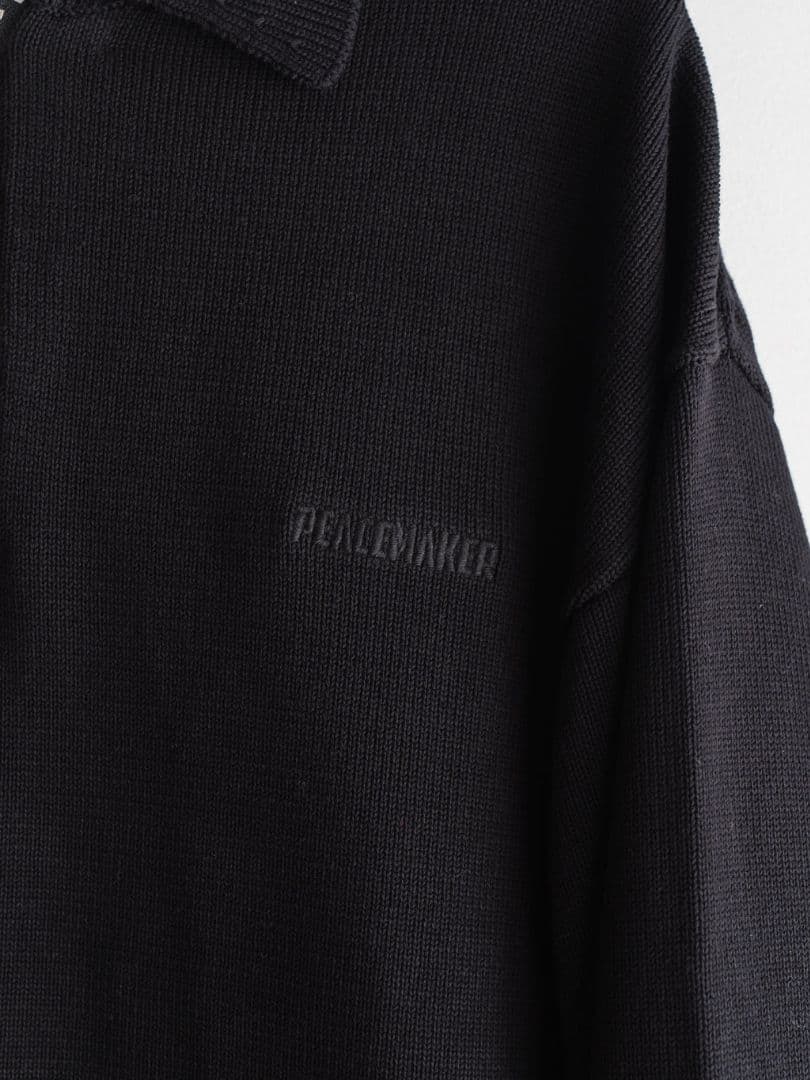 PEACEMAKER OAMC Knit Polo Sサイズ 黒 25AW