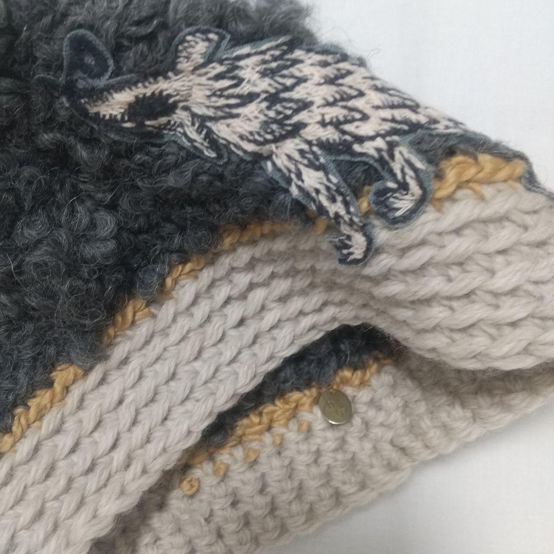 【完売品】新品 ミナペルホネン wolf&flower ニット帽