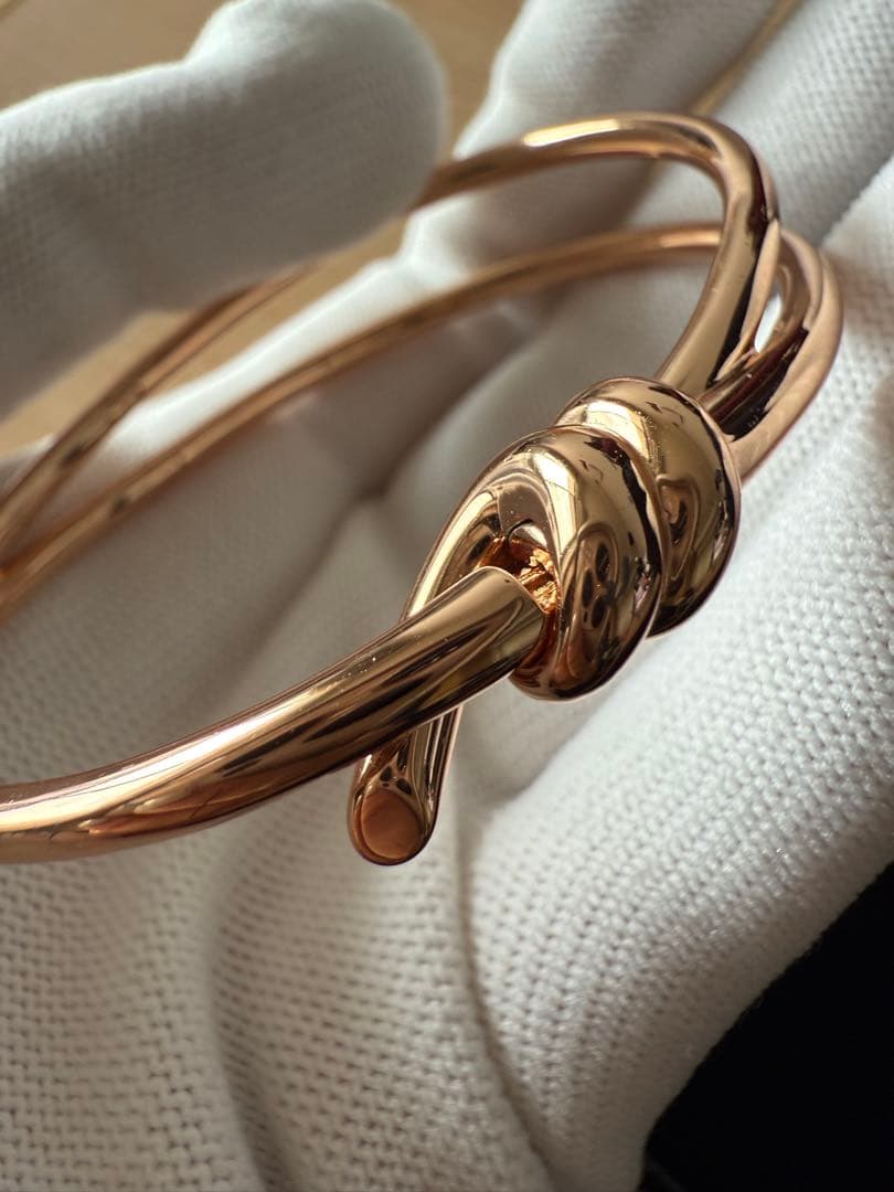 ティファニー風 ダブル ロウ ヒンジ バングル