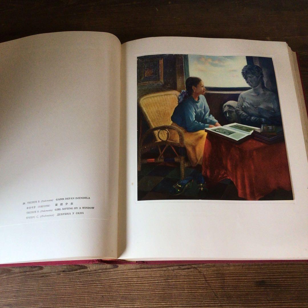 No4328 古書　インドネシア共和国　スカルノ大統領所蔵絵画集　2巻　送料無料