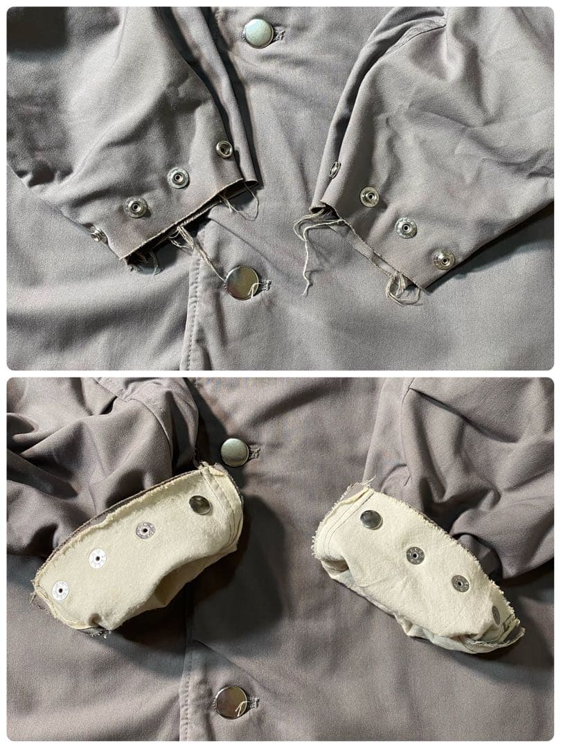 【美品】イシューシングス　ノーカラージャケット　パッカリング加工　オーバーサイズ