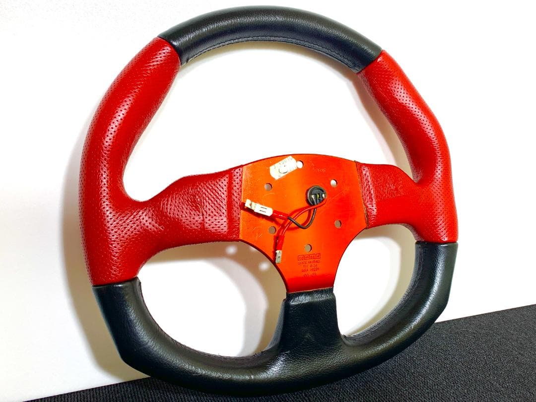 モモ COMMANDO コマンド 初代モデル レッド×ブラック 34.5パイ