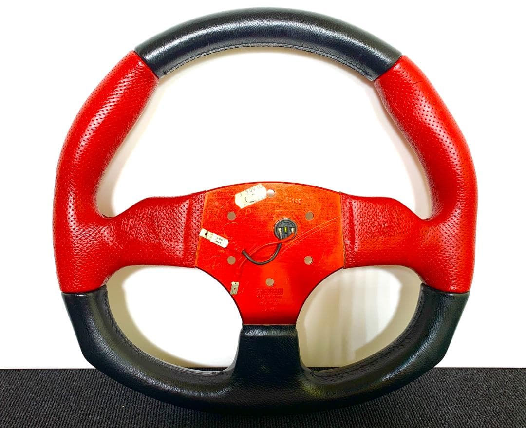 モモ COMMANDO コマンド 初代モデル レッド×ブラック 34.5パイ