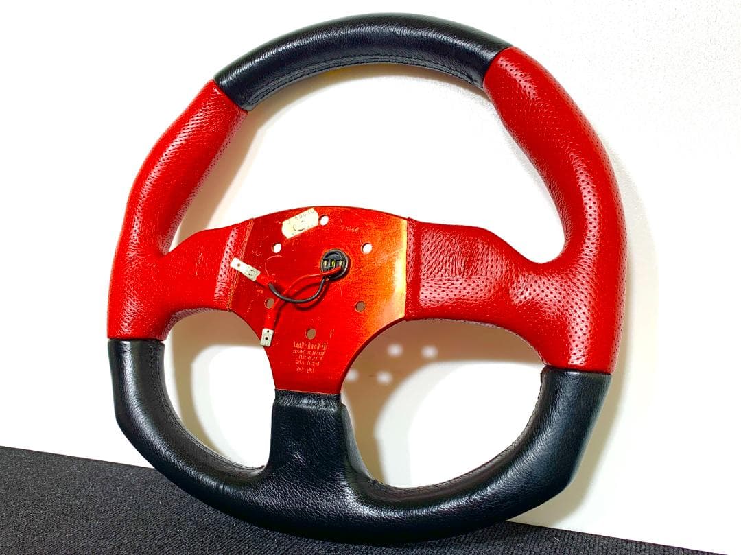 モモ COMMANDO コマンド 初代モデル レッド×ブラック 34.5パイ