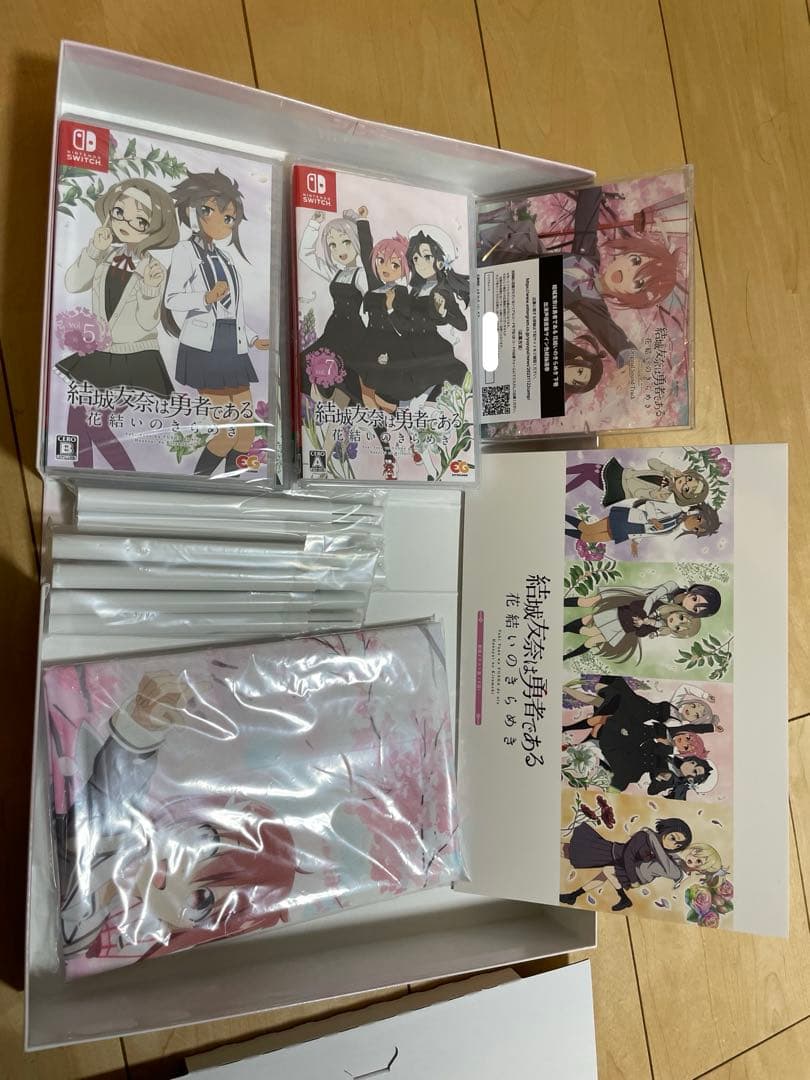 switchソフト　結城友奈は勇者である　花結いのきらめき上下巻&特典ボックス