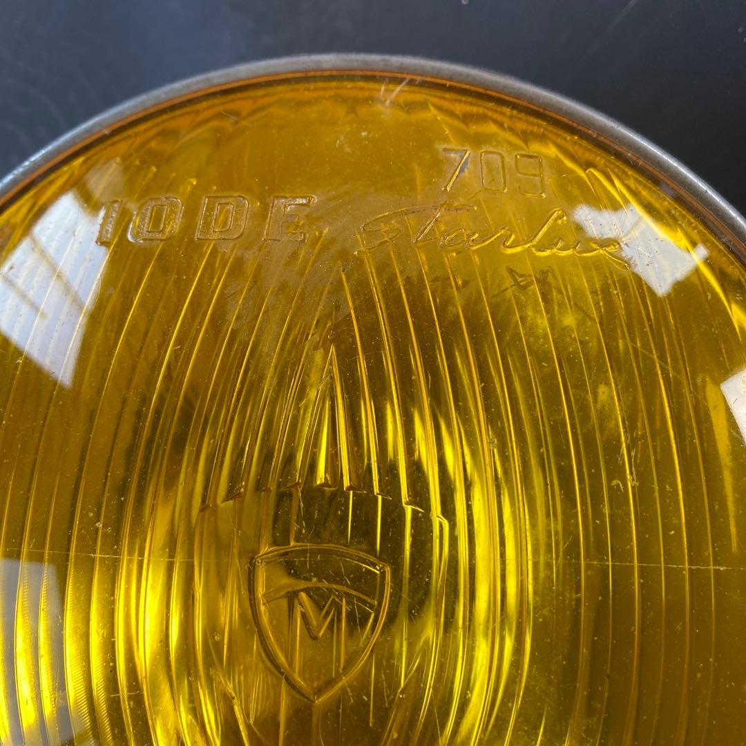 マーシャルSEV　10DE 709 イエロー 丸型 メタルライト 取り付け穴あり