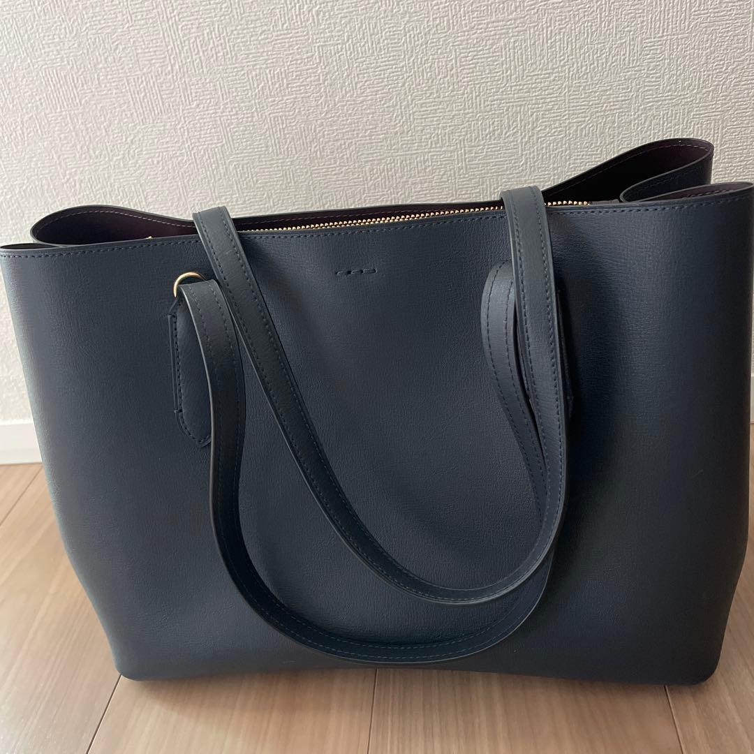 COACH トートバッグ　ネイビー