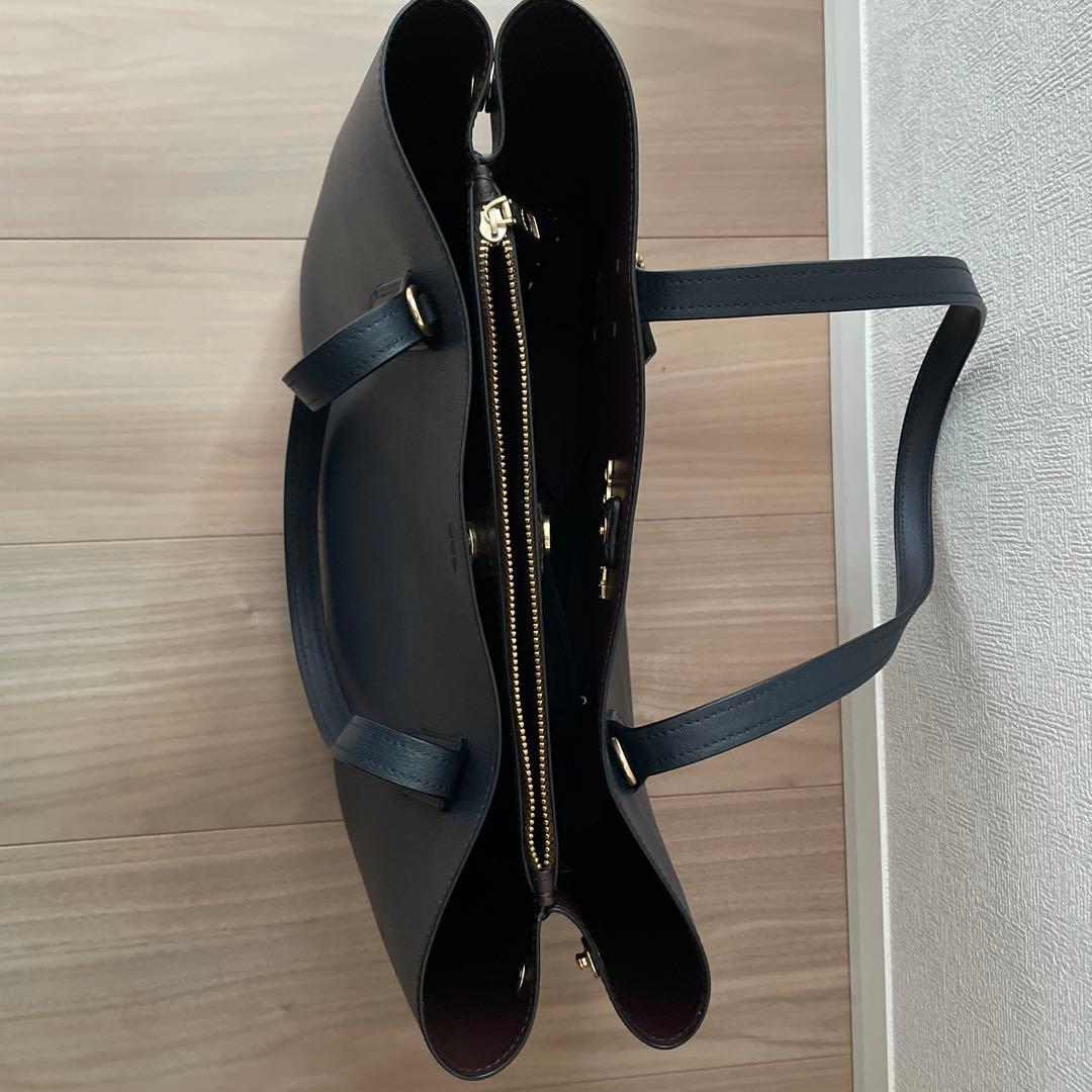 COACH トートバッグ　ネイビー