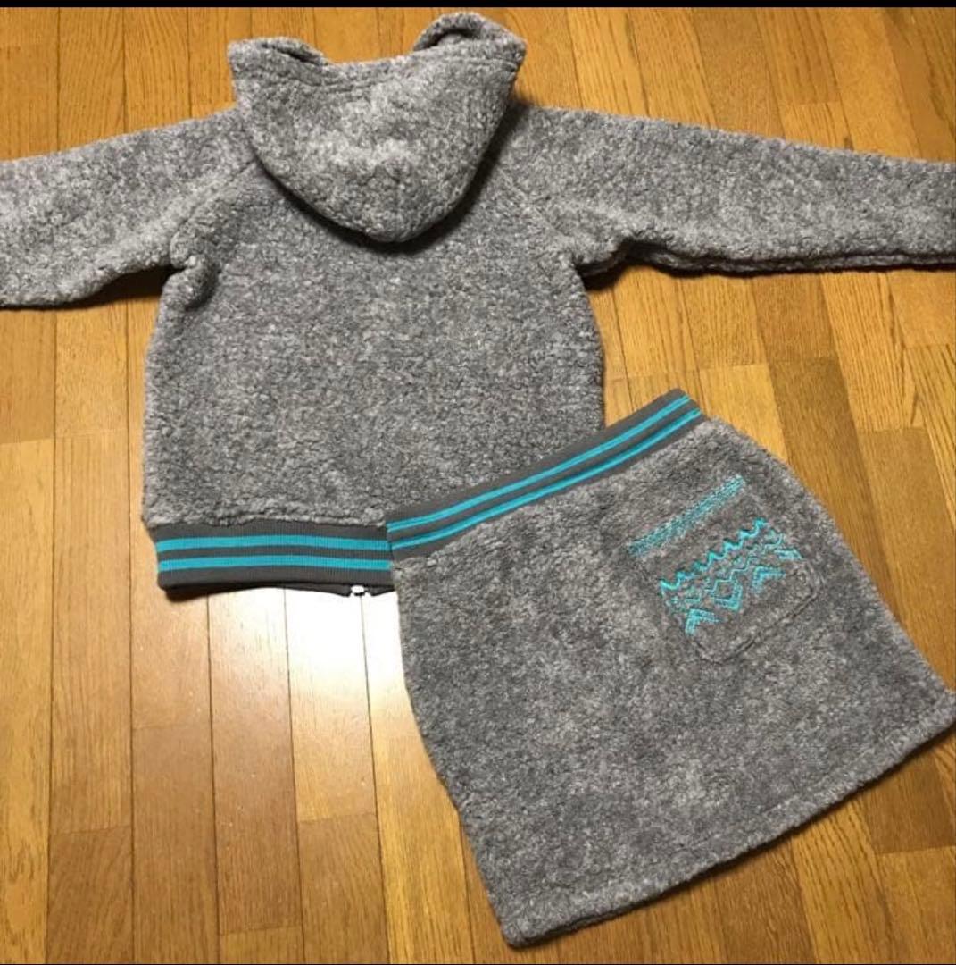 Rosasen グレー フード付きセットアップ M