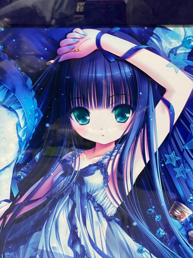 てぃんくる 版画 アールビバン BLU CIELO STELLATO　サイン入り