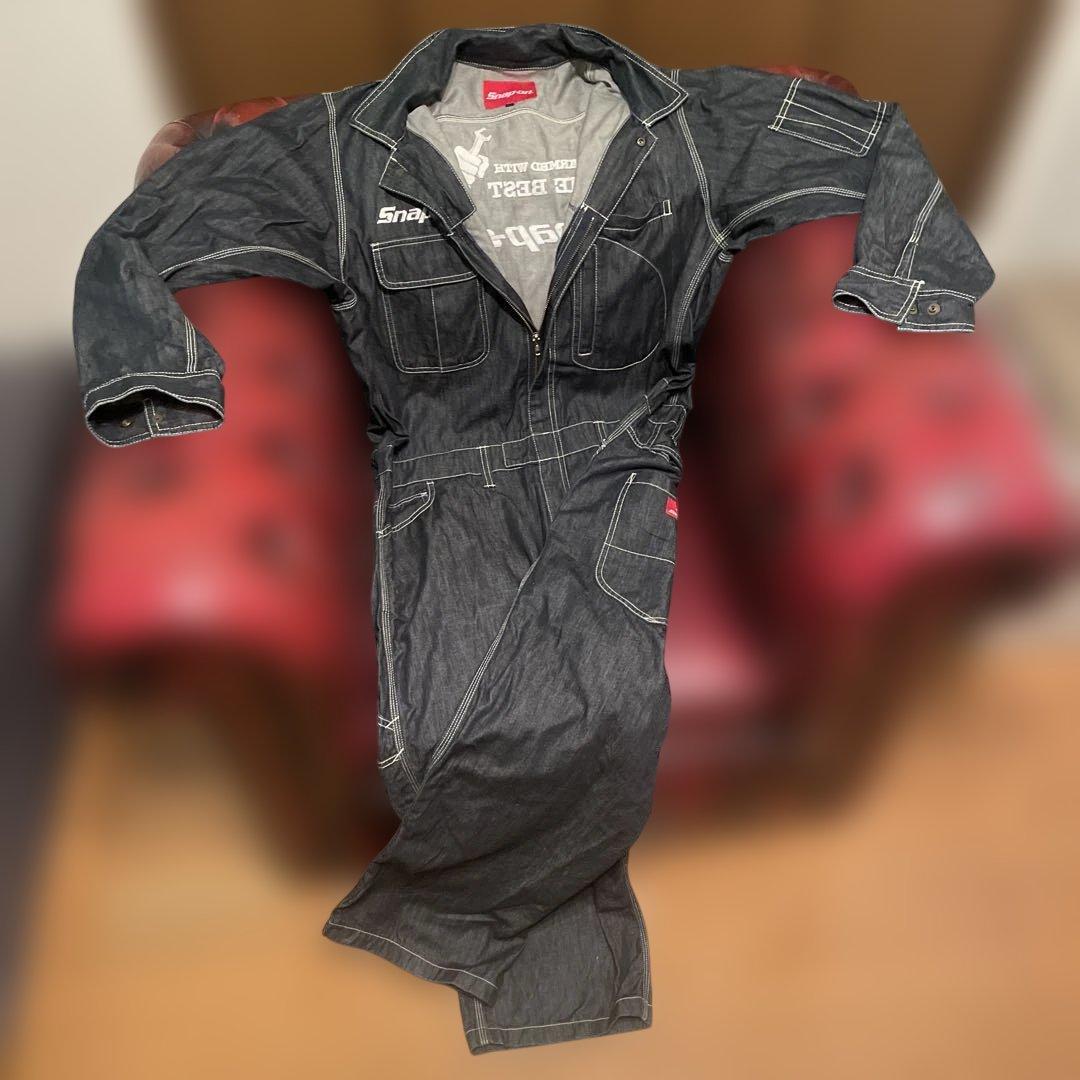 希少　Snap-on ダークデニム オーバーオール　3L 美品