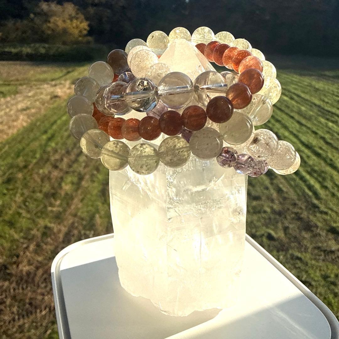 ラッキーブラジル産♪水晶ポイント416g