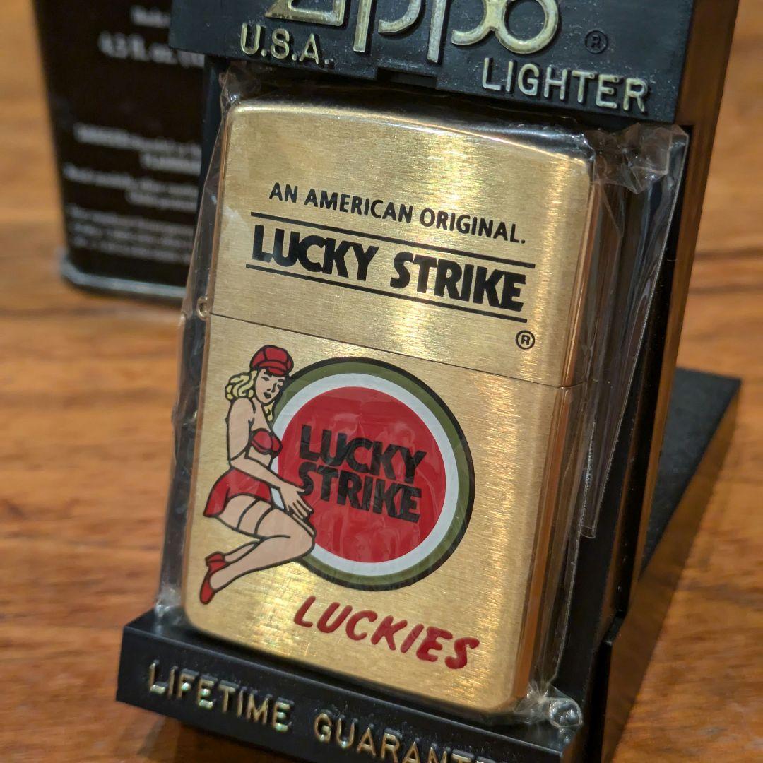 【新品】96年製 ラッキーストライク LUCKY STRIKEガールZippo