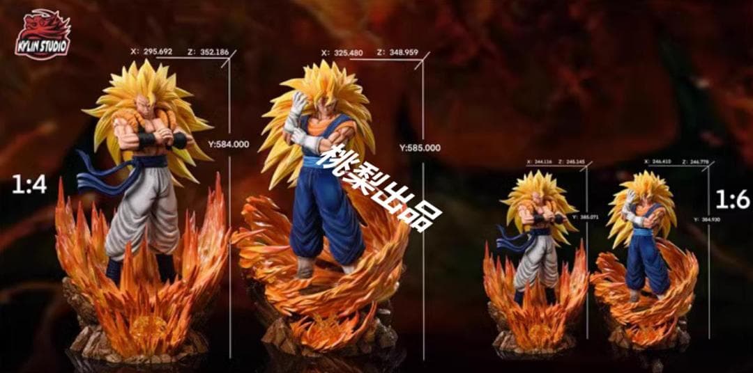 新品未開封『ドラコンボール』 ゴジータ　＊　ベジット　ガレージキット スタチュー