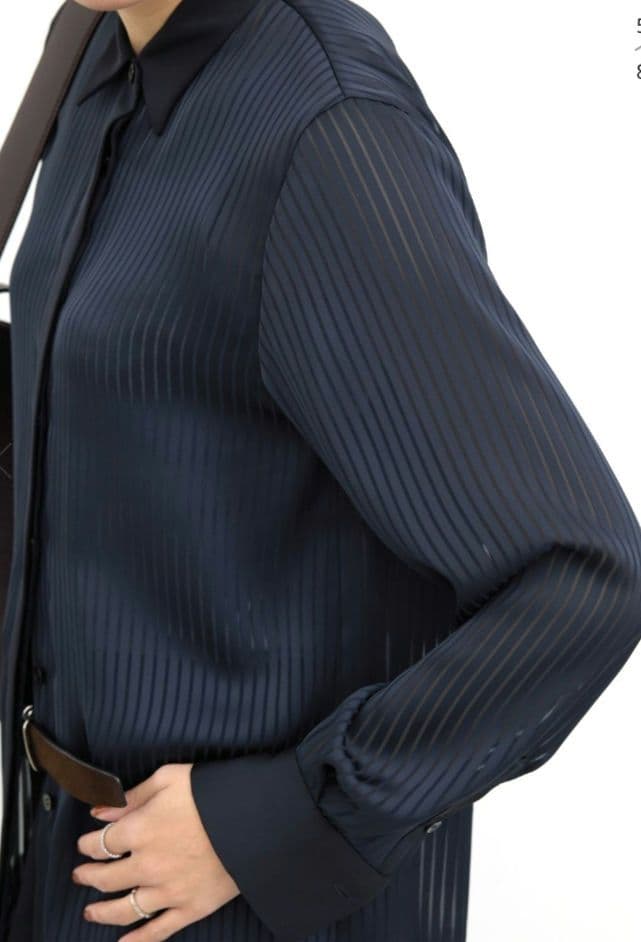 トップス L'Appartement Stripe Sheer Shirt