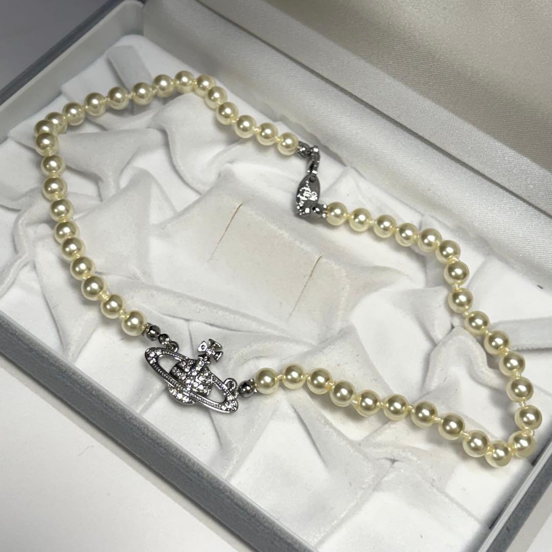 未使用級　正規品　ヴィヴィアンウエストウッド　パール　ネックレス　オーブ