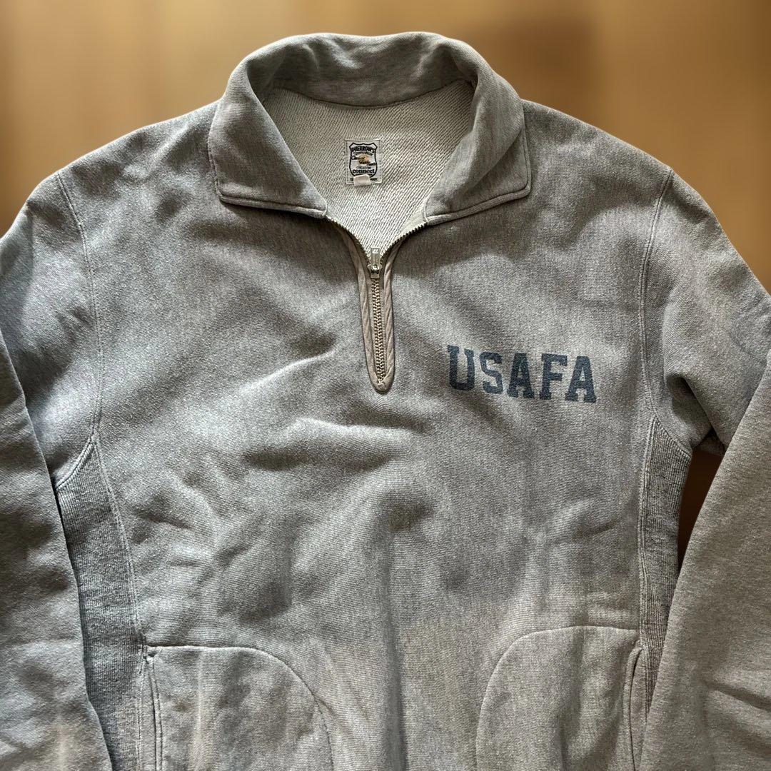 L*x様 廃盤品　PHERROW'S USAFA ロゴ入り グレー ジップアップ