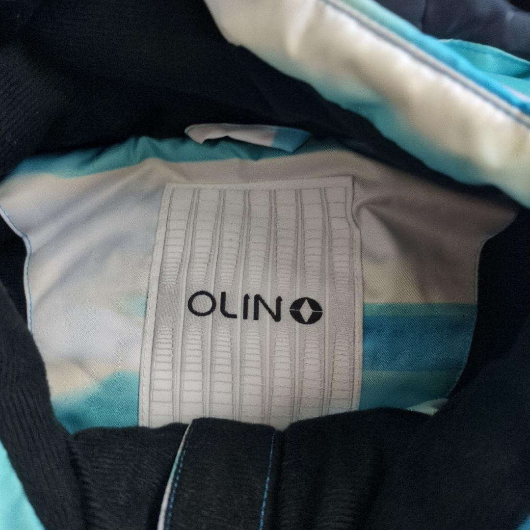 OLIN スキーウェア 青と白のストライプ