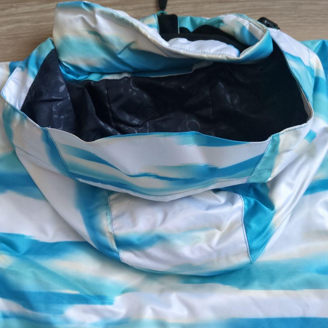 OLIN スキーウェア 青と白のストライプ