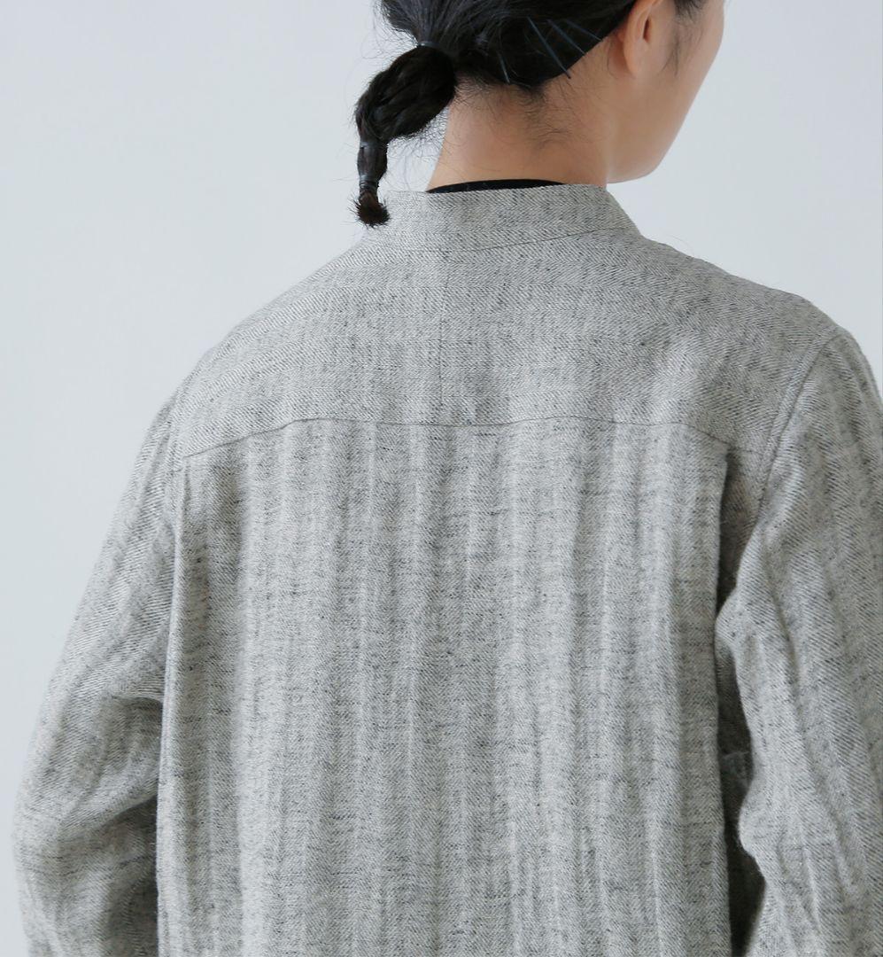 2/1まで☆完売品☆アトリエナルセ リネンツイード シャツ