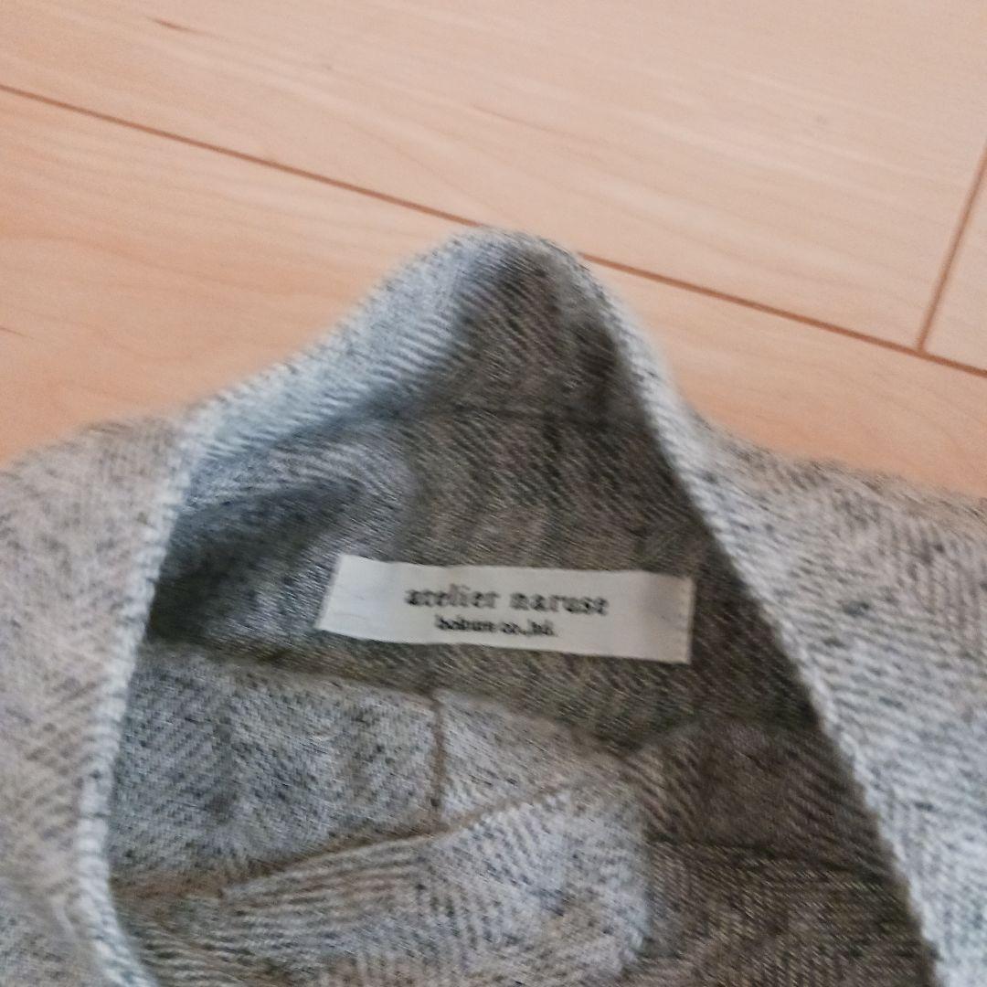 2/1まで☆完売品☆アトリエナルセ リネンツイード シャツ