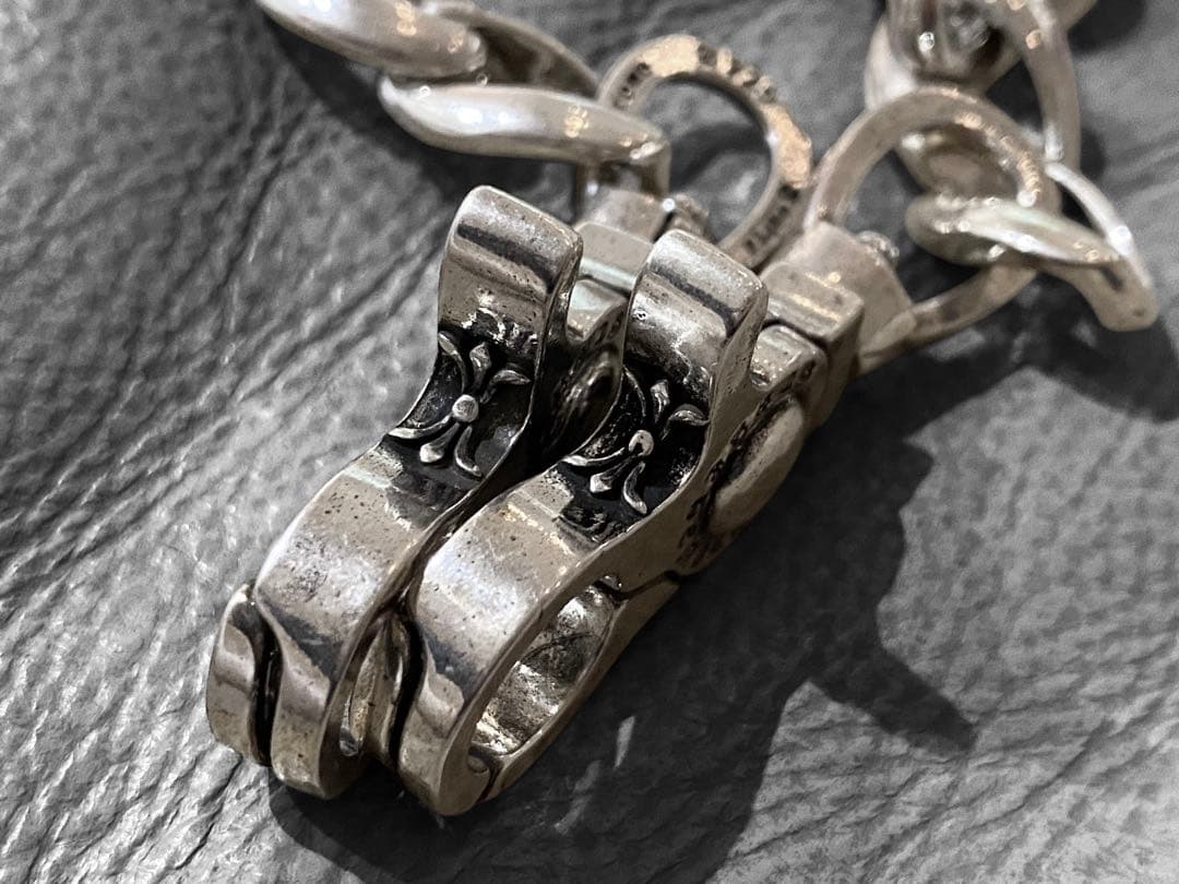 【一点物】　シルバー　アンティーク　ウォレットチェーン　　50cmm-