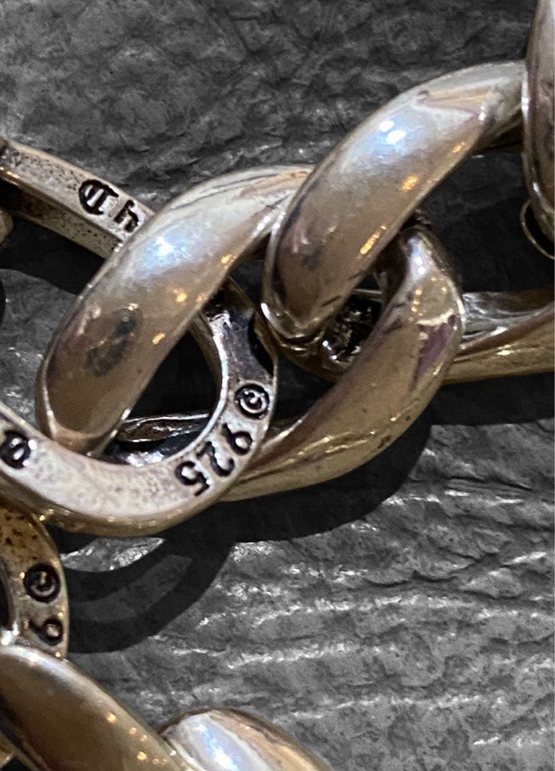 【一点物】　シルバー　アンティーク　ウォレットチェーン　　50cmm-